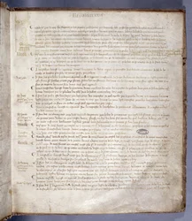 Page du Registre du Conseil du Parlement de Paris représentant Jeanne d