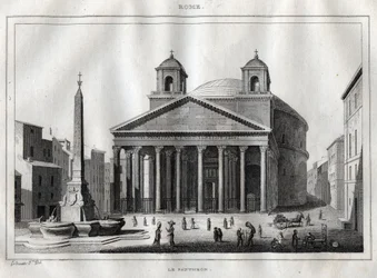 Panthéon - Rome - Roma - Gravure de « L