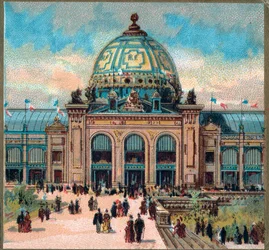 Paris. Exposition universelle de 1889 : vue du Palais des Beaux-Arts