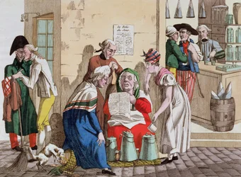Vendeuse de lait parisienne et fournisseuse de nouvelles, c.1815