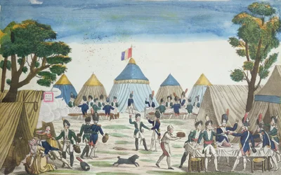 Fête donnée aux grenadiers russes par les grenadiers de la Grande Armée, 30 juin 1807