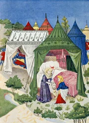 Pavillons et tentes du 15ème siècle, (détail) de l