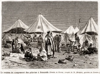 Pèlerinage de pénitence aux Lieux Saints du 25 avril au 8 juin 1882 (gravure)