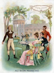 Période empire : Malmaison. Chromolithographie "Au Bon Marché" vers 1890.