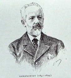 Piotr Ilitch Tchaïkovski (1840-93), illustration de 