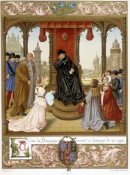 Philippe III le Bon recevant l