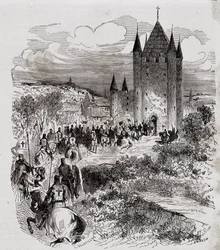 Philippe le Bel, ne se croyant pas en sécurité, vint chercher refuge à la Tour du Temple - dans « Paris à travers les siècles » de H. Gourdon de Kenouillac, éd. F. Roy, tax. Chanaine & fils, Volume I