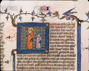 Pèlerins de Saint-Jacques-de-Compostelle, détail d