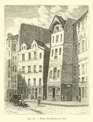 Place du Parvis en 1865