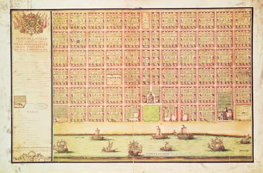 Plan de la Nouvelle-Orléans, 1738