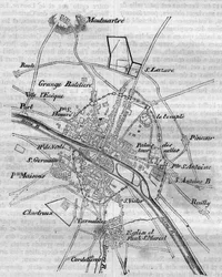 Plan de Paris sous Charles V