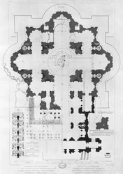Plan de la basilique Saint-Pierre
