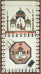 Plan de la mosquée Al-Aqsa et du Dôme du Rocher, d