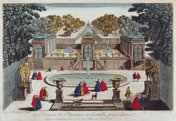Jardin de plaisance à Gentilly près de Paris