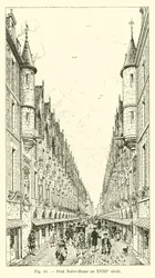 Pont Notre-Dame au XVIIIe siècle