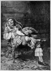 Poppy dans le rôle de Mascarille dans « Les Précieuses ridicules » de Molière