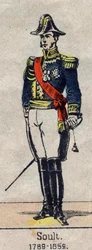 Portrait en pied de Nicolas Soult (1769-1851) maréchal de France, Duc de Dalmatie. Image d