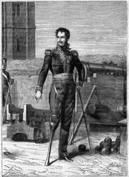 Portrait du baron Pierre Yriex Daumesnil (1776-1832) - Portrait de Pierre Yriex Daumesnil (1776-1832), général français - dans « Histoire de l