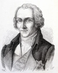 Portrait de Benjamin de Rumford, physicien américain (1753 - 1814) - dans « Album de la Science ; savants illustres ; Grandes découvertes » 1896