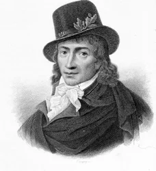 Portrait de Camille Desmoulins (1760-1794), publiciste et homme politique français - dans "Révolution française" par Thiers. 19e siècle