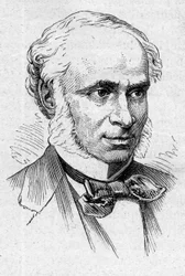 Portrait de Camille Doucet, poète, dramaturge et académicien français. Gravure dans "Le Monde Illustré" n°883 du 14 mars 1874