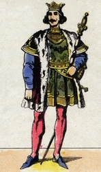 Portrait de Charles IV le Bel (1294-1328), roi de France.