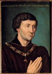 Portrait de Charles le Téméraire (1433-1477) Duc de Bourgogne en 1467 Peinture de l