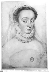 Portrait de Charlotte de Beaune (1551-1617) Dame de Sauves, XVIe-XVIIe siècle