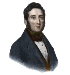 Portrait du comte Hippolyte François Jaubert (1798-1874), homme politique et botaniste français. Dans "Livre des Orateurs" par Louis de Cormenin Timon. 1842. Collection privée.
