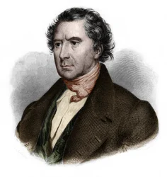 Portrait de François Arago (1786-1853), mathématicien, physicien, astronome et homme politique français. dans « LIBRE DES SPORERS » par Louis de Cormenin Timon. 1842. Collection privée.