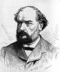 Portrait de François Désiré Bancel, homme politique français. Gravure dans "Le Monde Illustré" n°634 du 5 juin