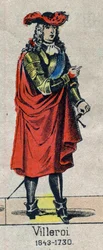 Portrait de François de Neufville, Duc de Villeroi, Maréchal de France (1644-1730). Image d
