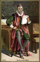 Portrait de François de Malherbe (1555-1628). Chromolithographie du 19ème siècle