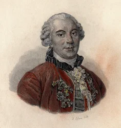 Portrait de Georges Louis Leclerc, Comte de Buffon (1707-1788), naturaliste et écrivain français. Dans "Portraits des Hommes Utiles"