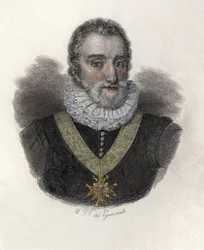 Portrait de Henri IV (1553-1610), roi de France (1589-1610) et de Navarre (1572-1610). Dans « Portraits d