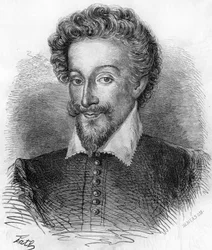Portrait de Henri IV (1553-1610), roi de France. Dans "Histoire Populaire de la France", vers 1885. Gravure.
