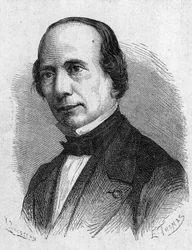 Portrait de J. Caselli, physicien italien - dans "Album de la Science; savants illustres; Grandes découvertes" 1896.