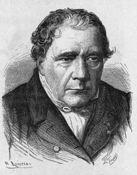 Portrait de Jacques Babinet (1794 - 1872), physicien et astronome français - dans « Album de la Science; savants illustres; Grandes découvertes » 1896.