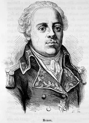 Portrait de Jacques François Menou, Baron de Boussay, général français (1750-1810) - dans "L