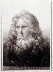 Portrait de Jacques Henri Bernardin de Saint-Pierre (1737-1814), écrivain français. Gravure anonyme du 18ème siècle. Paris, Bibliothèque de la Sorbonne