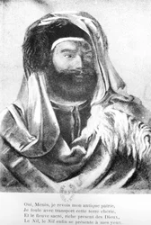 Portrait de Jean-François Champollion (1790-1832) en costume oriental