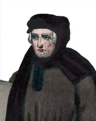 Portrait de Jean Froissart (1337-1404), chroniqueur français de la France médiévale