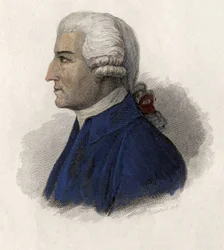 Portrait de John Howard (1727-1790), homme politique anglais. dans "Portraits des Hommes Utiles"