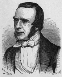 Portrait de John Watkins Brett, industriel britannique - dans "Album de la Science; savants illustres; Grandes découvertes" 1896.