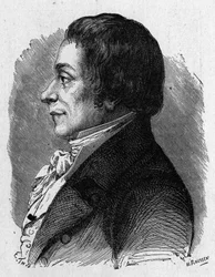 Portrait de Joseph Lakanal (1762 - 1845), homme politique français - dans "Album de la Science; savants illustres; Grandes découvertes" 1896.