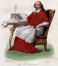 Portrait de Jules Mazarin (1602-1661), cardinal, diplomate et homme politique franco-italien