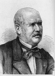 Portrait de M.F.E. Belgrand (1810 - 1878) - dans « Album de la Science ; savants illustres ; Grandes découvertes » 1896