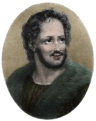 Portrait de Mathurin Régnier (1573-1613), poète français - gravure