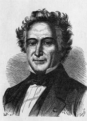 Portrait de Michel Eugène (Michel-Eugène) Chevreul (1786-1889), chimiste français - dans « Album de la Science ; savants illustres ; Grandes découvertes » 1896.