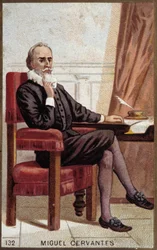Portrait de Miguel Cervantes (1547-1616), écrivain espagnol